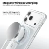 4 Crystal Clear Anti Yellow Mag Safe Back Cover for Apple iPhone 17 Pro Max